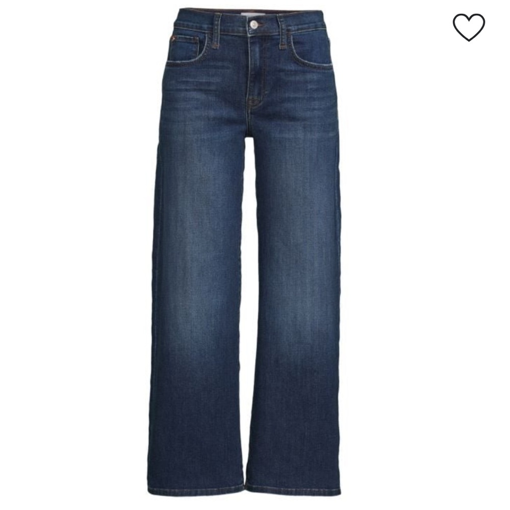 🕶️Hudson Rosalie Wide Leg Ankle Jeans Dark Denim Sz 34 14/16